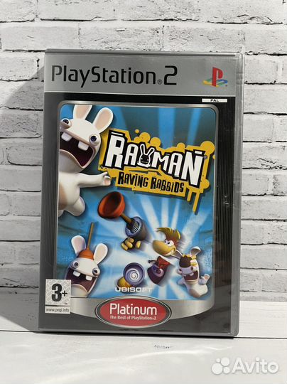 Rayman Raving Rabbids Игра PS2 Бешенные Кролики