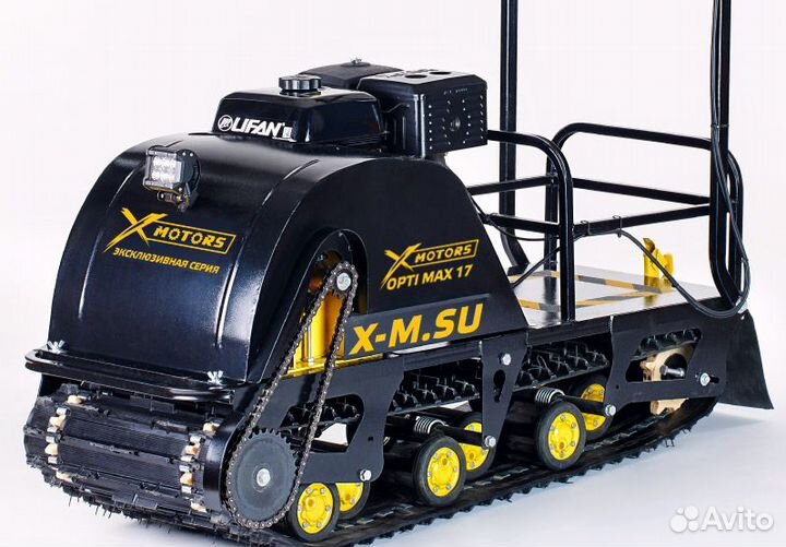 Мотобуксировщик X-motors opti MAX 19 c реверсом и