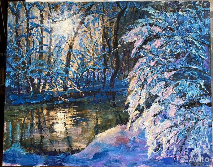 Картина маслом на холсте пейзаж