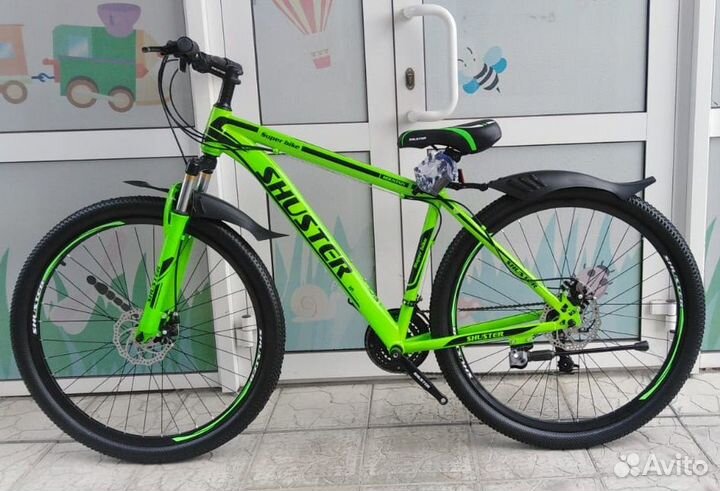 Горный велосипед скоростной Shuster зеленый 29