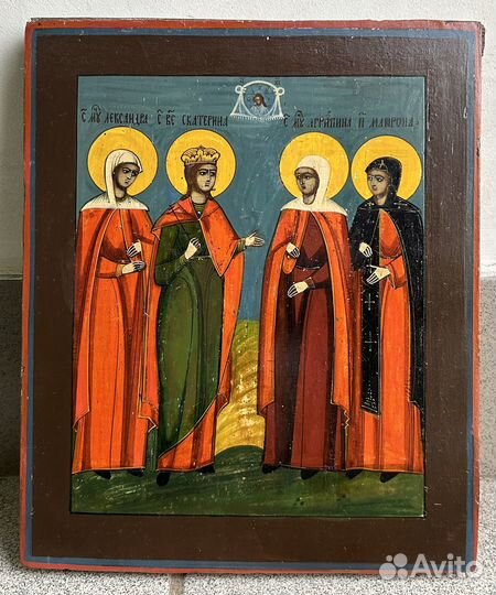 Икона Святые Александра Екатерина Агрипина Матрона