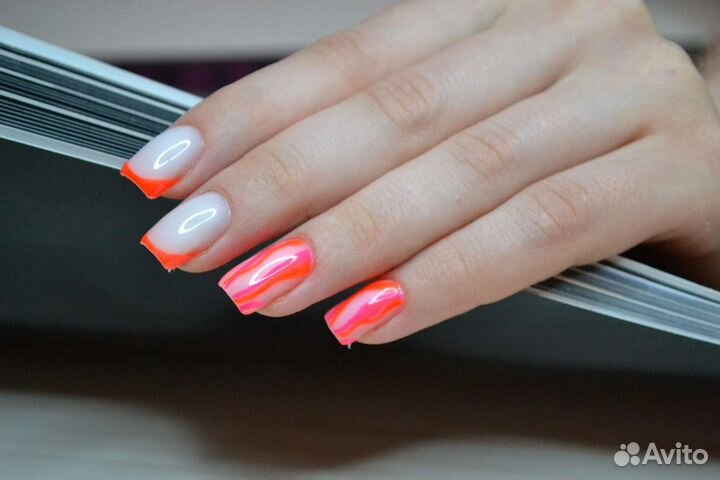 Маникюр на дому наращивание ногтей