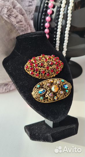 Старинная брошь Чехословакия винтаж