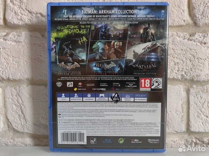 Batman: Arkham Collection PS4 новый диск