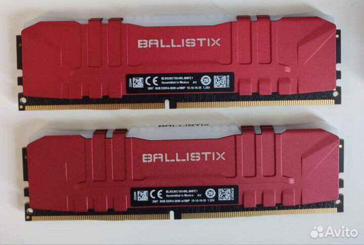 Озу память DDR4 Crucial Ballistix(Micron) RGB 32Gb