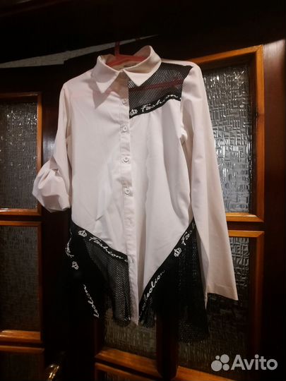 Продам рубашку на девочку рост 140