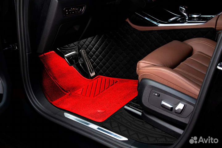 3D Коврики Audi A6 из Экокожи