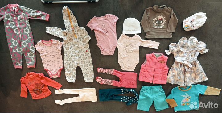 Есть доставка. Вещи пакетом 86-104 на девочку