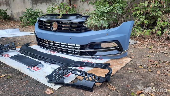 Передний бампер volkswagen passat B8 R-line
