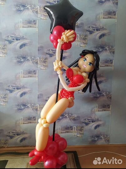 Фигуры из воздушных шаров, гелиевые шары