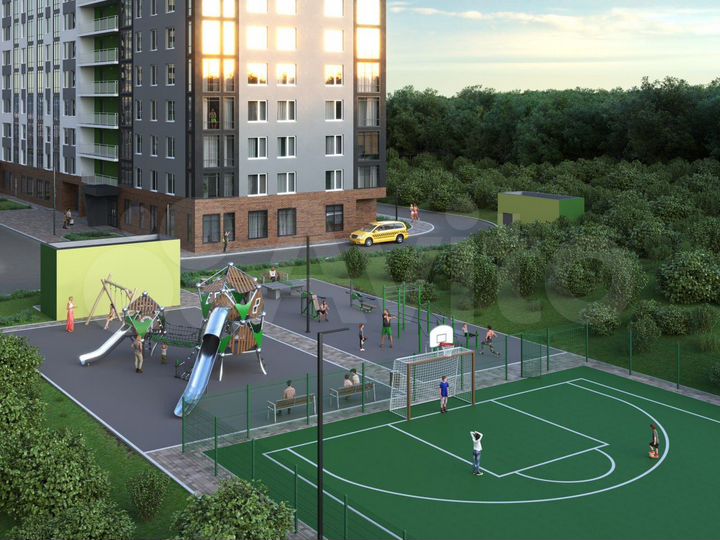 1-к. квартира, 40,6 м², 17/22 эт.