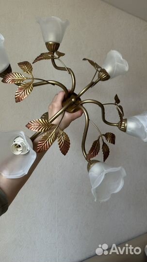 Люстры светильники бу