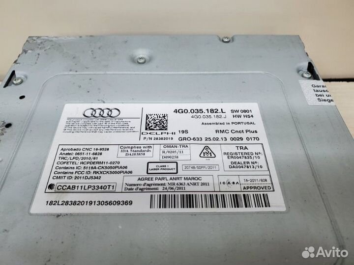 Головное устройство мультимедиа Audi A7 2013