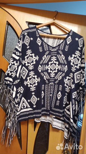 Джемпер-пончо