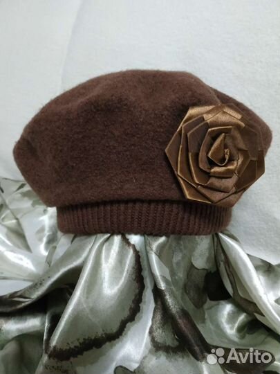 Берет женский 100 шерсть