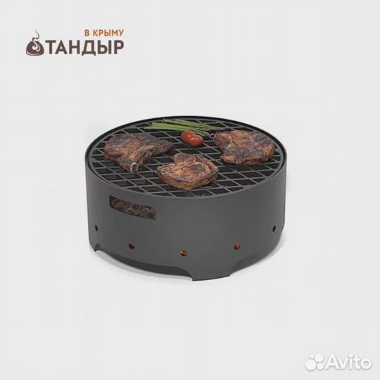Мангал везувий дачник с чугун решеткой гриль