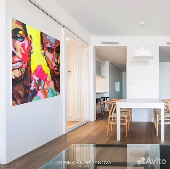 Интерьерная картина 1х1 м