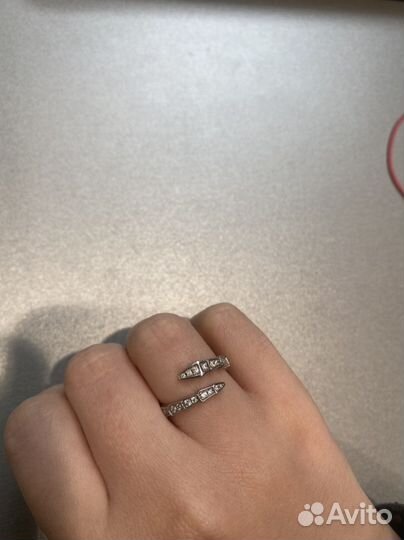 Кольцо серебро 925 под bulgari