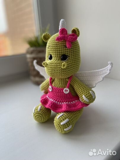Вязаные игрушки дракон