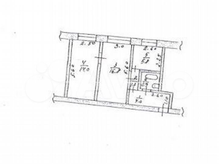 Аукцион: 2-к. квартира, 45 м², 1/2 эт.