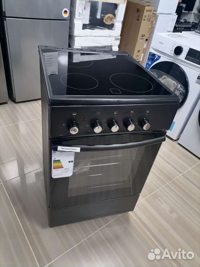 Электрическая плита новая стеклокерамика чёрная
