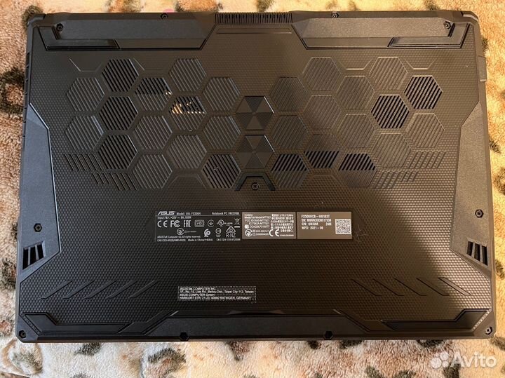 Игровой ноутбук asus TUF Gaming F15 FX506H-HN183T