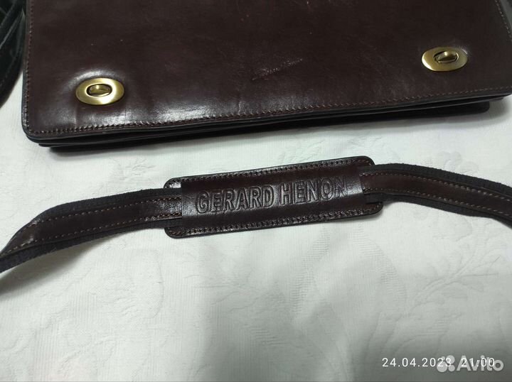 Сумка мужская натуральная кожа для нотбука