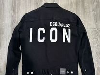 Джинсовая куртка Dsquared2 black icon, оригинал