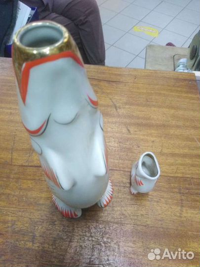 Штоф фарфоровый рыбка