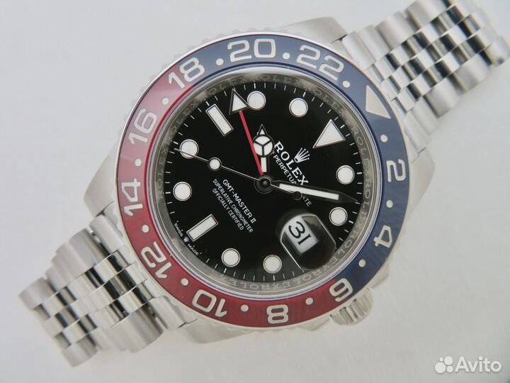 Швейцарские часы Rolex GMT Master II 40mm Steel Pe