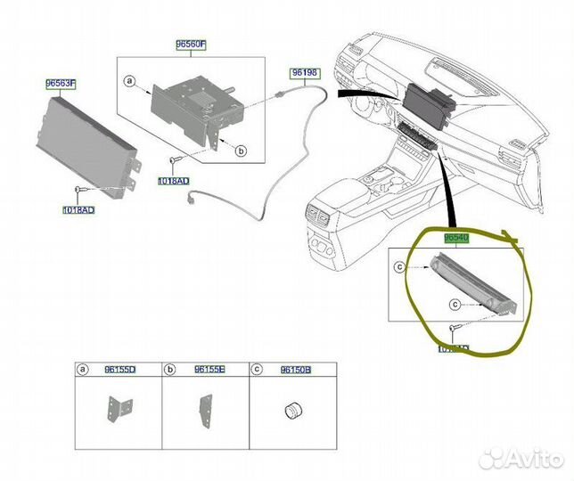 Б/У Блок кнопок - В хорошем состоянииn- Место