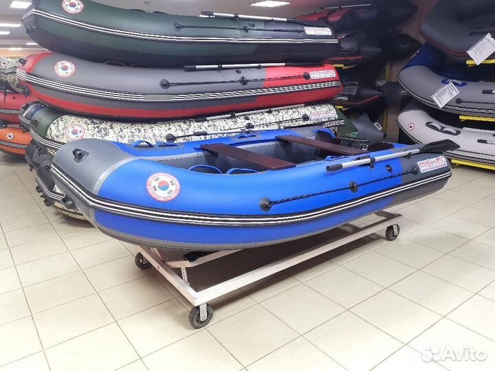 Лодка mishimo PRO 335 сине-серая