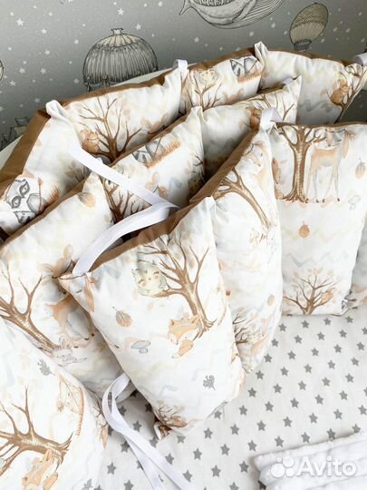 Бортики в кроватку и одеялко