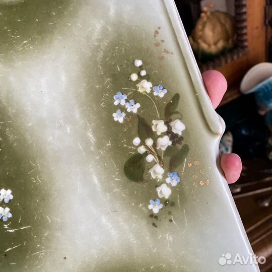 Сырная доска ландыши СССР бывш.фабр. Гарднера