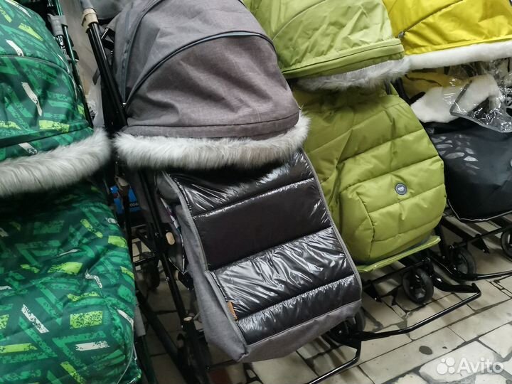 Санки коляска galaxy Glory Gloss