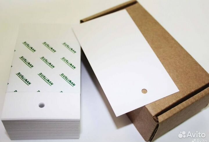 Бирки для одежды с печатью и без