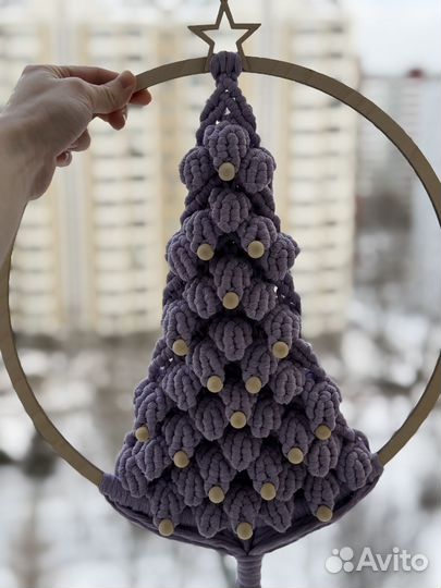 Макраме елочка