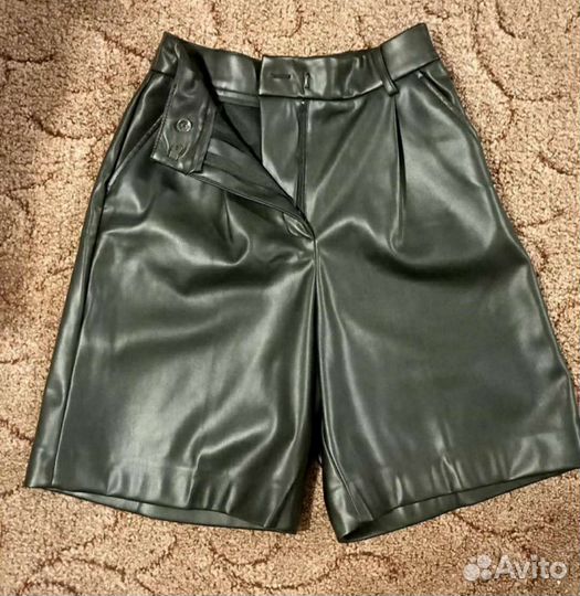 Шорты из экокожи