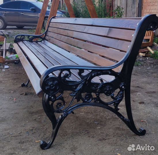 Скамейка на дачный участок/чугун