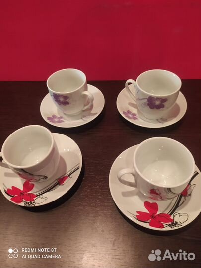 Чайный сервиз(красный)