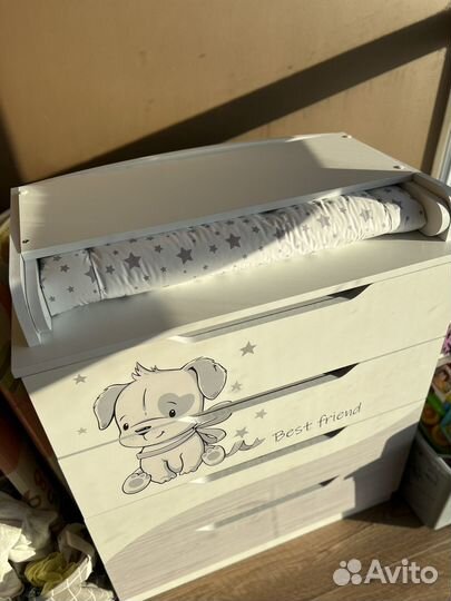 Пеленальный комод с матрасиком непромокайка