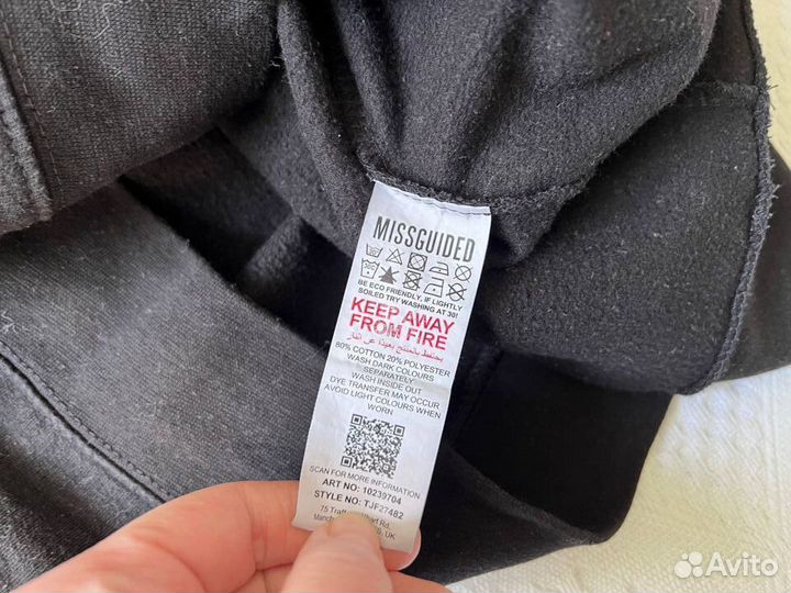 Черный свитшот Missguided оверсайз р.L