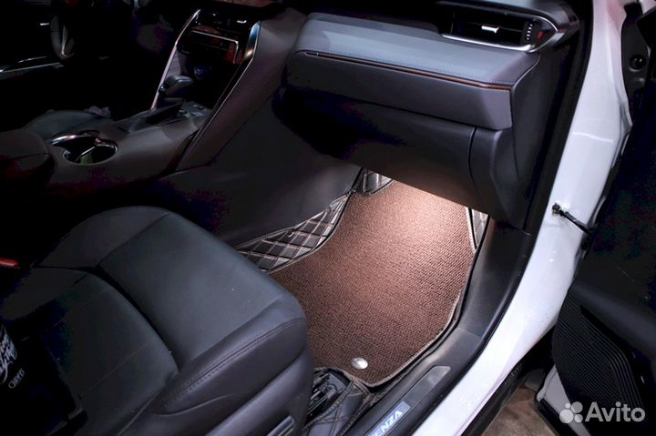 3D коврики из экокожи Toyota Camry