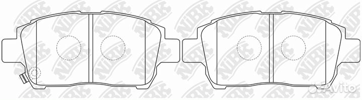 Колод. тоpм. диск. nibk(nibk)