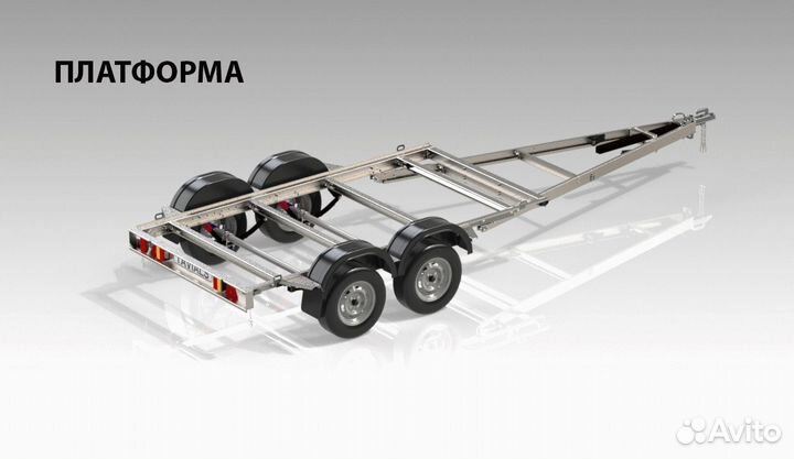 Прицеп легковой модульный двухосный дон N5521