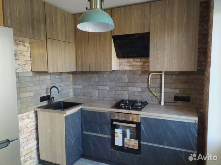 Кухонный гарнитур угловой матовый