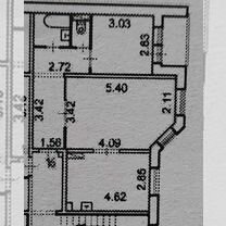 2-к. квартира, 51,5 м², 4/4 эт.