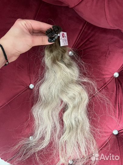 Волосы натуральные для наращивания в капсуле
