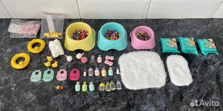 Акссесуары для барби, my mini baby, для мини пупса