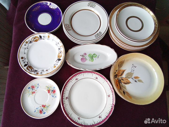 Тарелки, блюдца СССР - лфз, Богдановичи, Вербилки